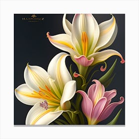 Lily Painting Canvas Print