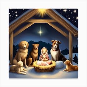 Christmas Nativity Canvas Print