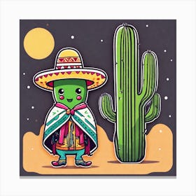 Mexican Cactus 30 Canvas Print