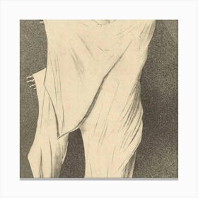 Woman In White Canvas Print