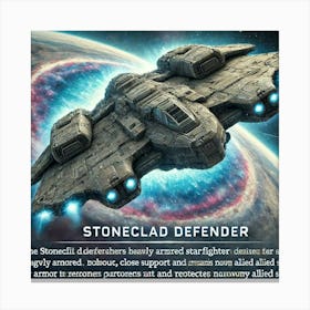 Stoneclad Defender Defensive Escort Canvas Print