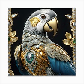 Jewelled Parrot 6 Canvas Print
