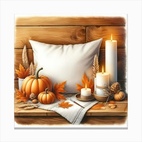 Autumn Pillow Canvas Print