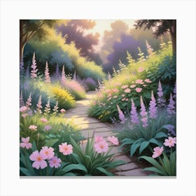 Path In The Garden 1 Canvas Print