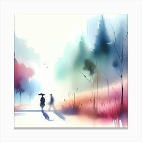 Watercolor Painting 18 Canvas Print