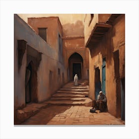 Street In Morocco Canvas Print