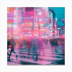 Blurred Cityscape Canvas Print