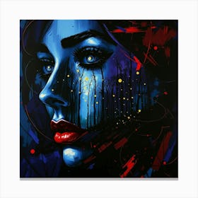 'Blue Woman' 1 Canvas Print