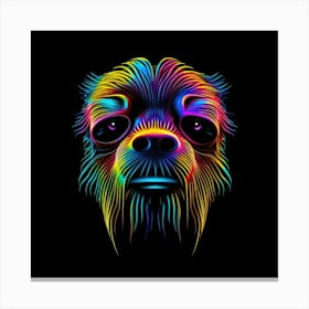 Rainbow Dog 11 Canvas Print