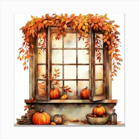 Autumn Window 4 Canvas Print