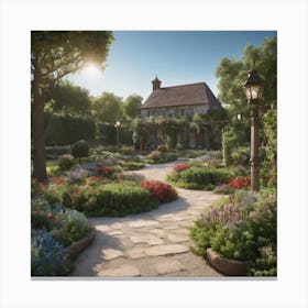 Garden In The Sun Canvas Print