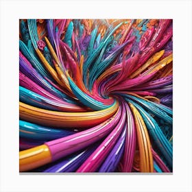 Colorful Spiral Canvas Print