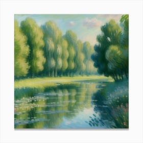 Summer Lily Pond Canvas Print