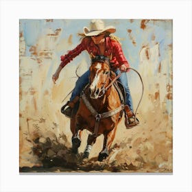 Rodeo Girl 1 Canvas Print