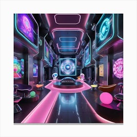 Futuristic Room 1 Canvas Print