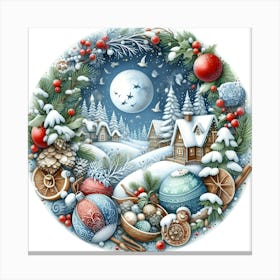 Christmas Village Canvas Print