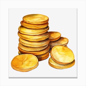 Pile Of Gold Coins 2 Canvas Print