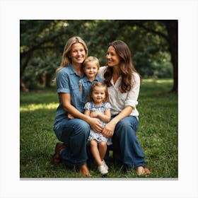 Small family Canvas Print