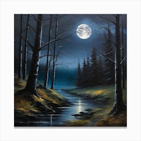 Eerie Forest Canvas Print