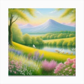 Landscape Painting Canvas Print