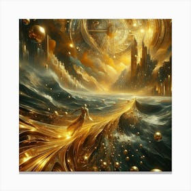 Golden City 1 Canvas Print