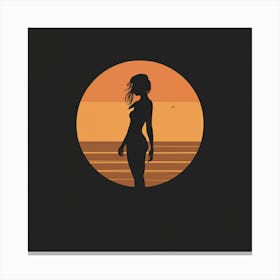 Sunset Silhouette 1 Canvas Print