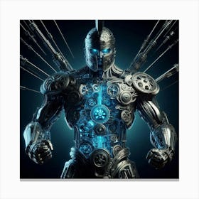 Robot Warrior Canvas Print