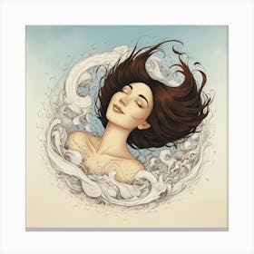 Dreaming Woman Canvas Print