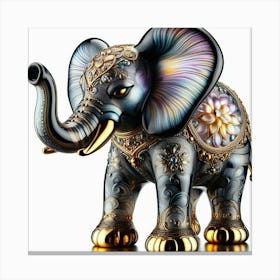 Elephant Figurine Canvas Print