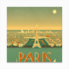 Paris Cityscape Canvas Print