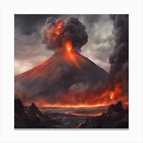 Volcano Eruption Canvas Print