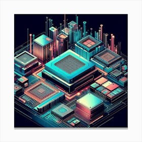 Retro Futuristic Elements,Retro Futuristic Background,Retro Futuristic Templates (7) Canvas Print