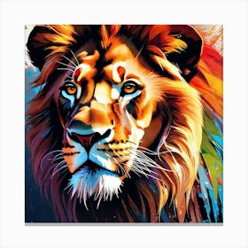Lion Painting 81 Canvas Print