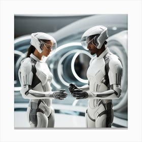 Futuristic Couple 133 Canvas Print