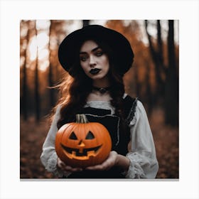 Halloween Witch 1 Canvas Print