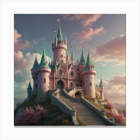 Disney Castle Canvas Print