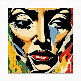 Face Of A Woman Canvas Print