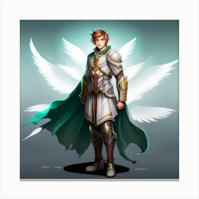 Angelic Knight Canvas Print