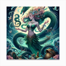Mermaid 55 Canvas Print