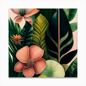 Tropical Flowers 3 Canvas Print