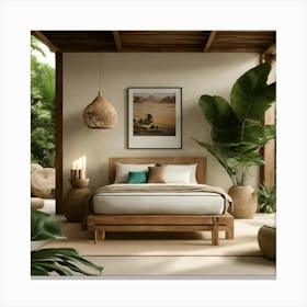 Tropical Bedroom 14 Canvas Print