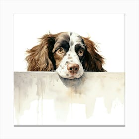 Spaniel English Sprint Canvas Print