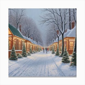 Christmas Village 10 Canvas Print