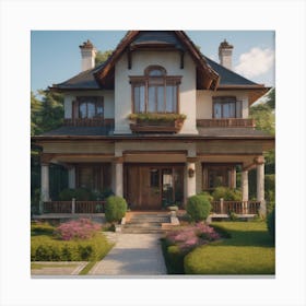 Victorian House Canvas Print