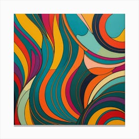 Abstract Swirls 4 Canvas Print