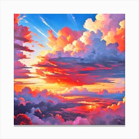 Sunset Clouds 1 Canvas Print
