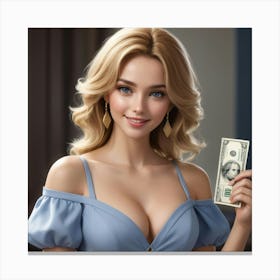 Sexy Blonde 15 Canvas Print