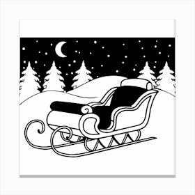 Santa Sleigh 2 Canvas Print