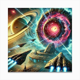 Resonance Rift Gravitational Fields 1024x1024 Canvas Print