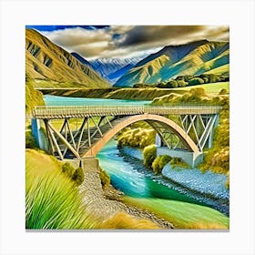 Bridge Over The River 4 Canvas Print